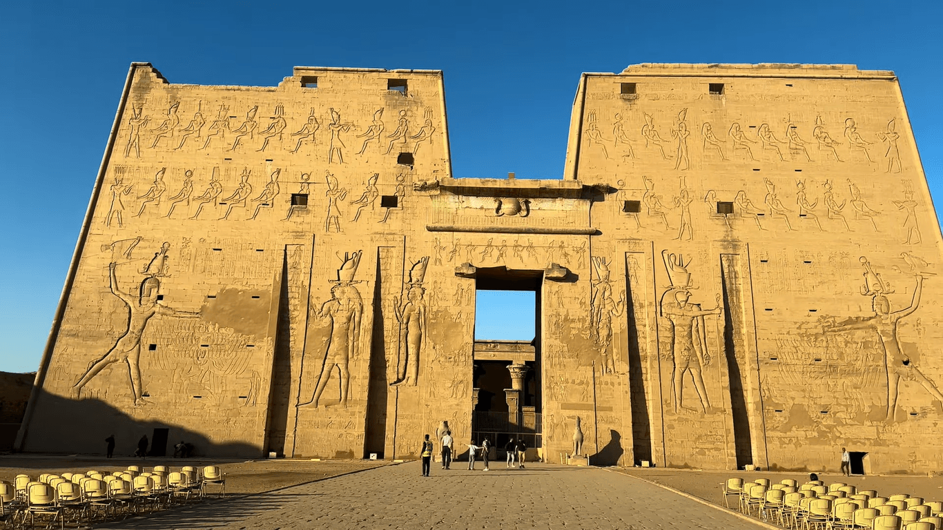 Edfu and Kom Ombo temples along the Nile, Egypt